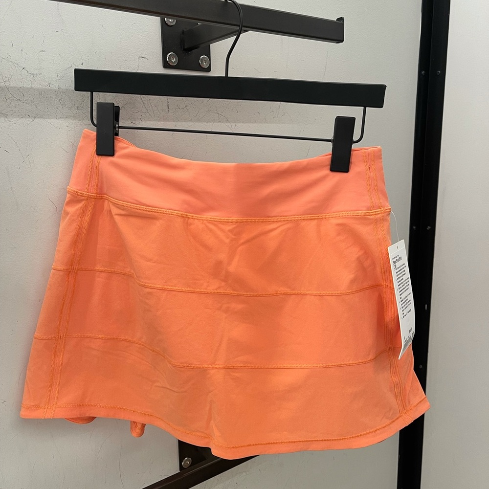 Lululemon pace rival skirt tall golden apricot 6